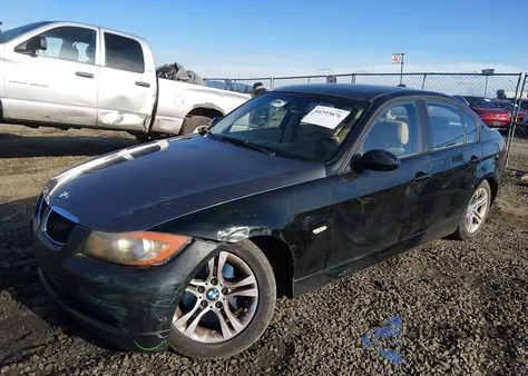 2008 BMW 328I z USA, uszkodzony, nr VIN WBAVC53578FZ85629